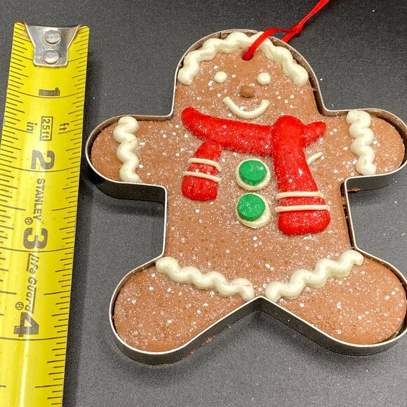 Gingerbread Boy Cookie Cutter Christmas Tree Ornament 4" Holiday Seasonal Decor - Picture 11 of 11